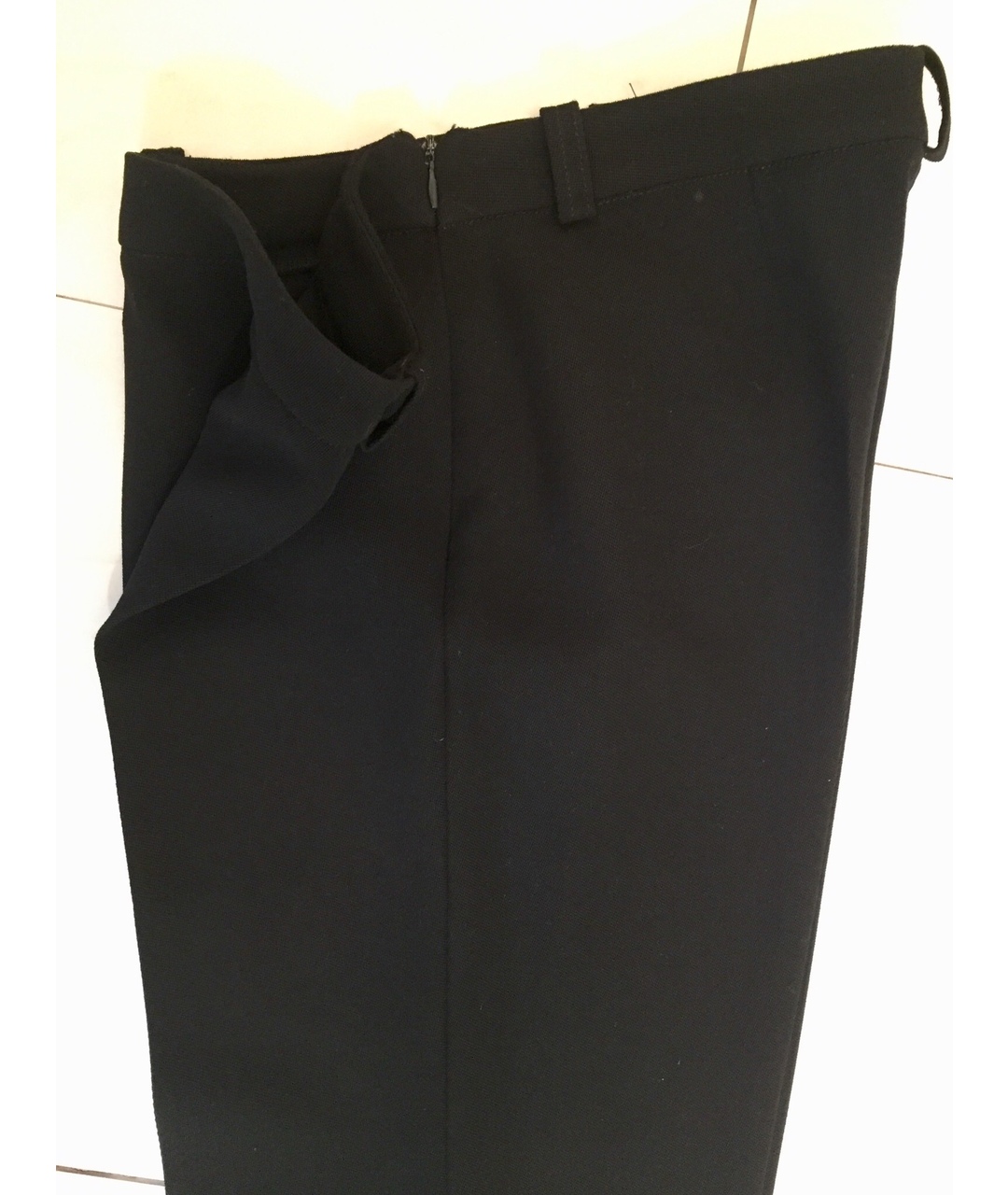MOSCHINO Черные шерстяные прямые брюки, фото 7