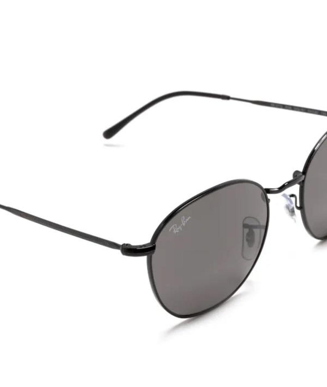RAY BAN Черные металлические солнцезащитные очки, фото 3
