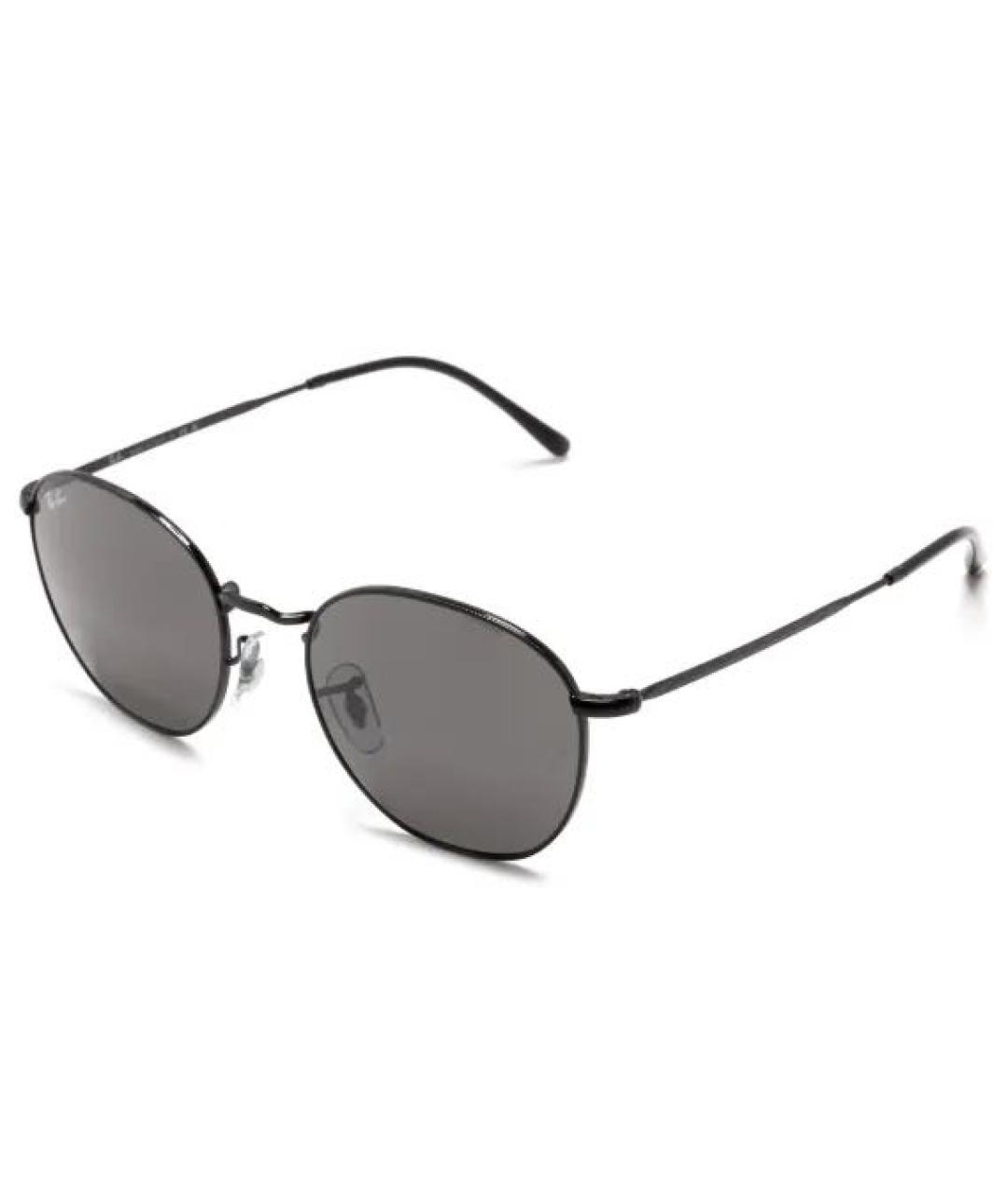 RAY BAN Черные металлические солнцезащитные очки, фото 2
