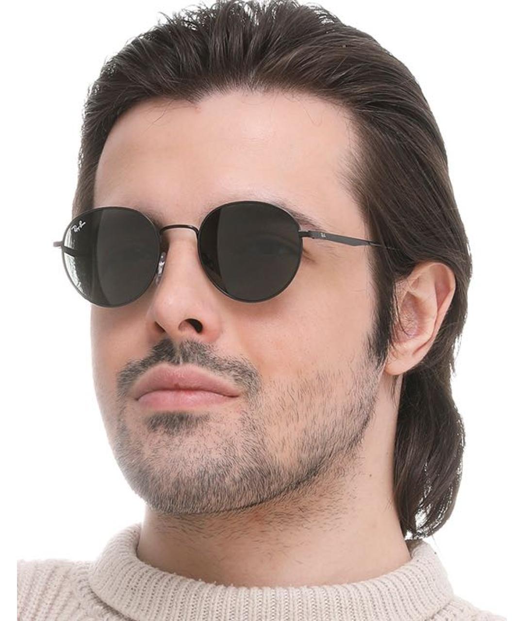 RAY BAN Черные металлические солнцезащитные очки, фото 8