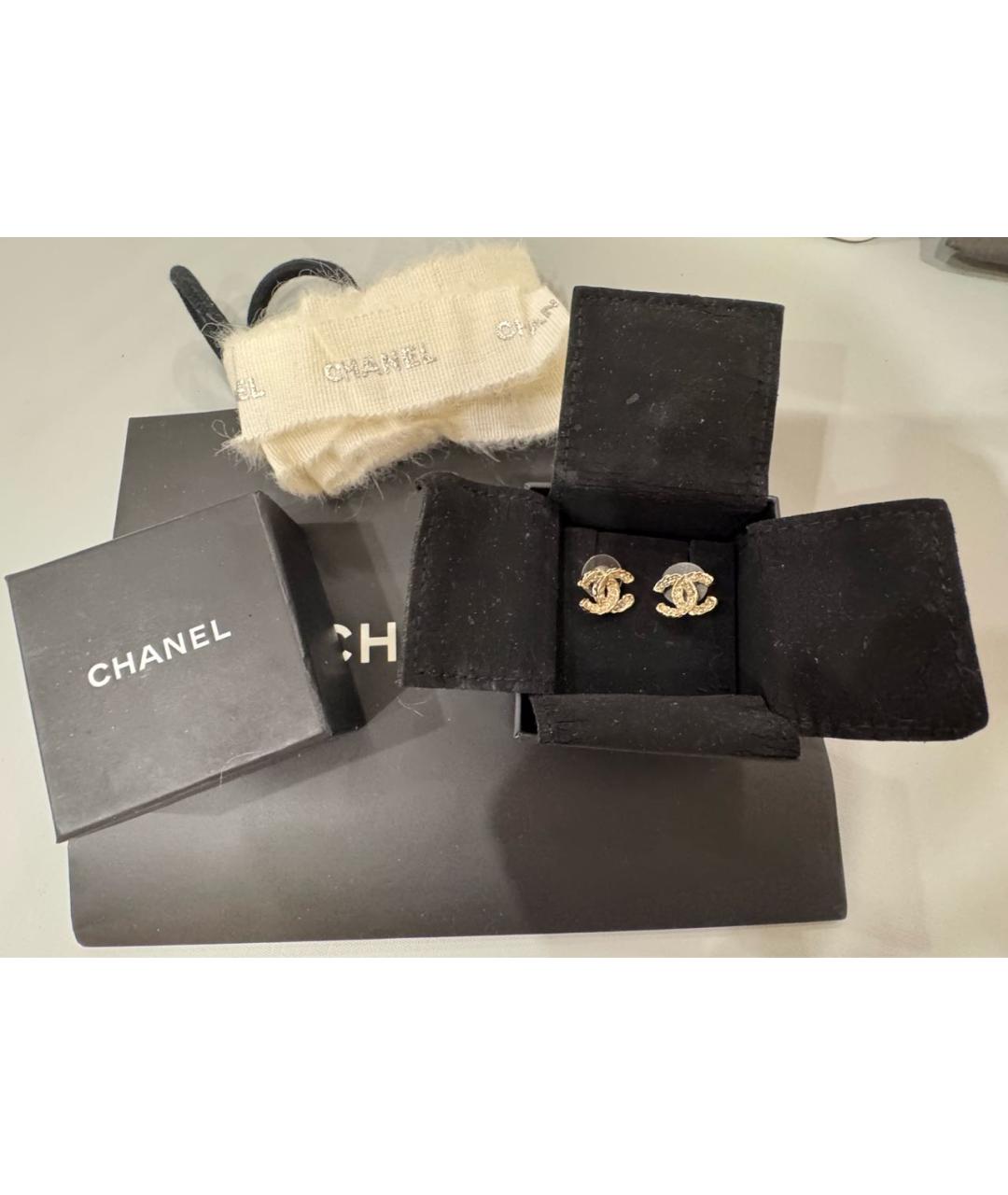 CHANEL Серебряные металлические серьги, фото 5