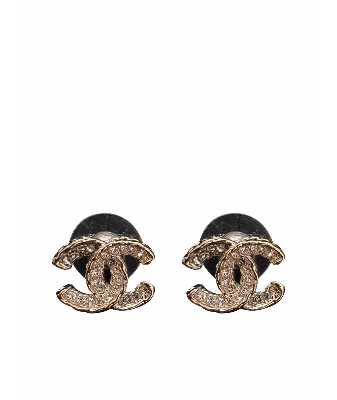 CHANEL Серебряные металлические серьги, фото 1