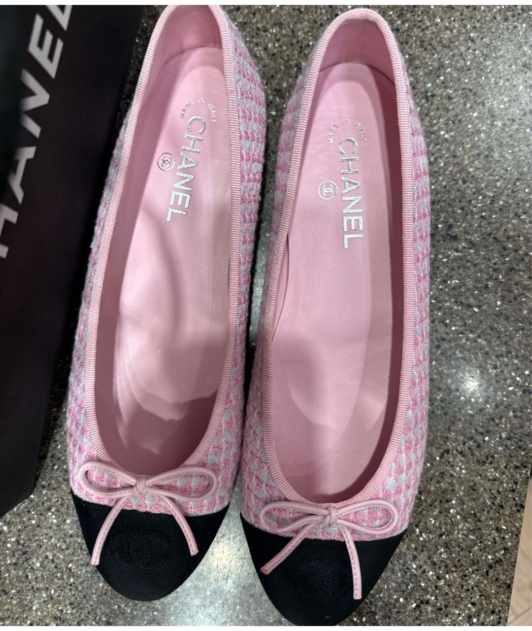 CHANEL Розовые балетки, фото 2