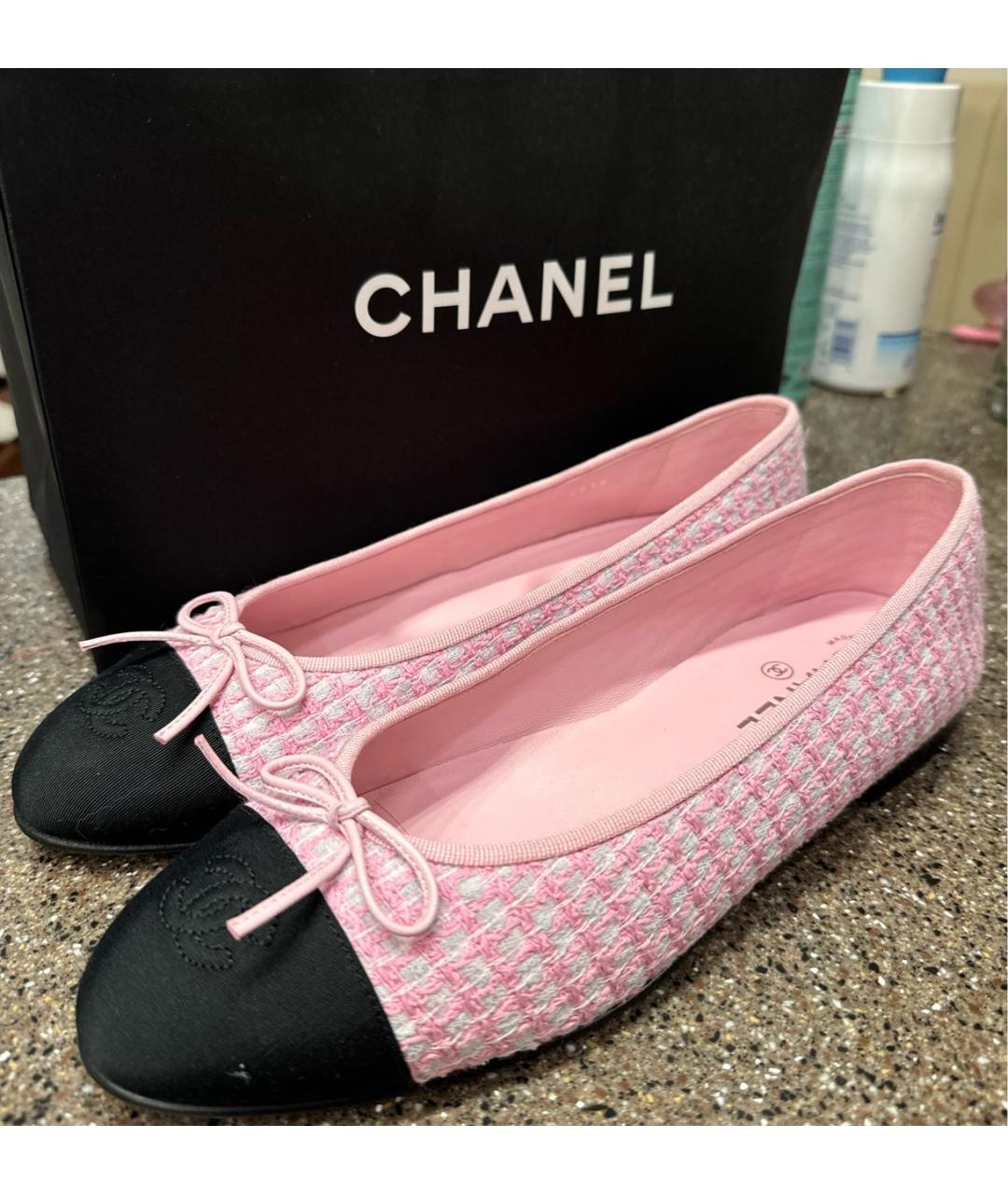 CHANEL Розовые балетки, фото 5