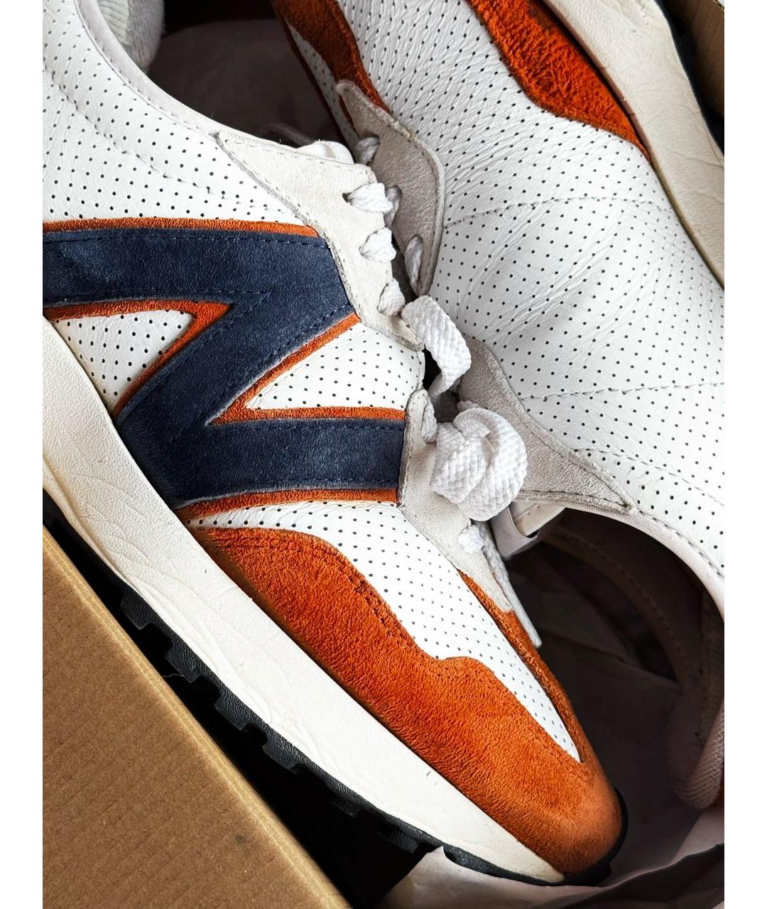 NEW BALANCE Оранжевое замшевые низкие кроссовки / кеды, фото 5