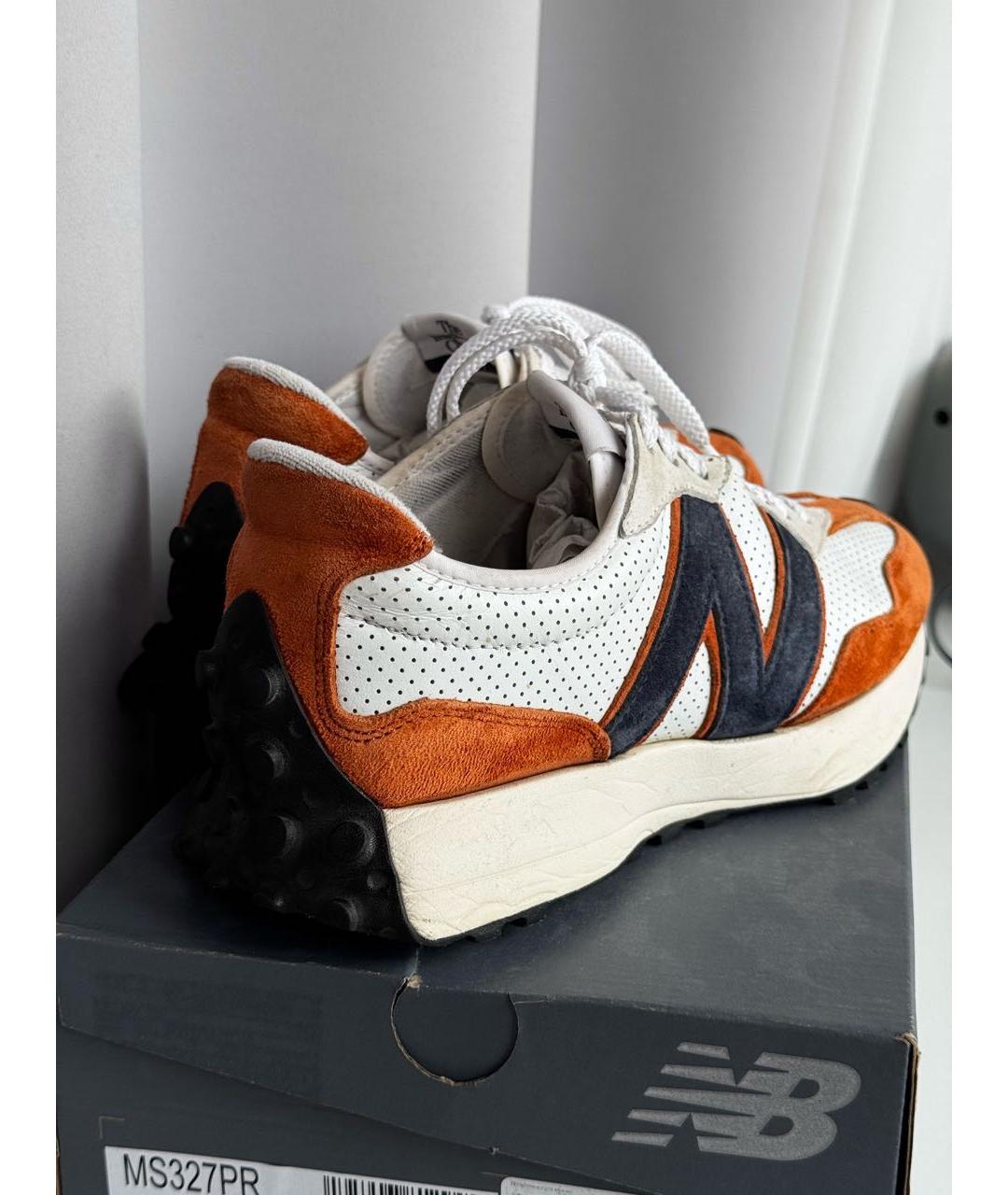 NEW BALANCE Оранжевое замшевые низкие кроссовки / кеды, фото 4
