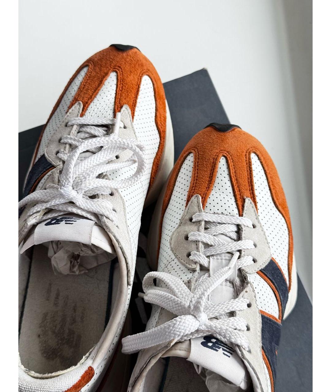 NEW BALANCE Оранжевое замшевые низкие кроссовки / кеды, фото 3