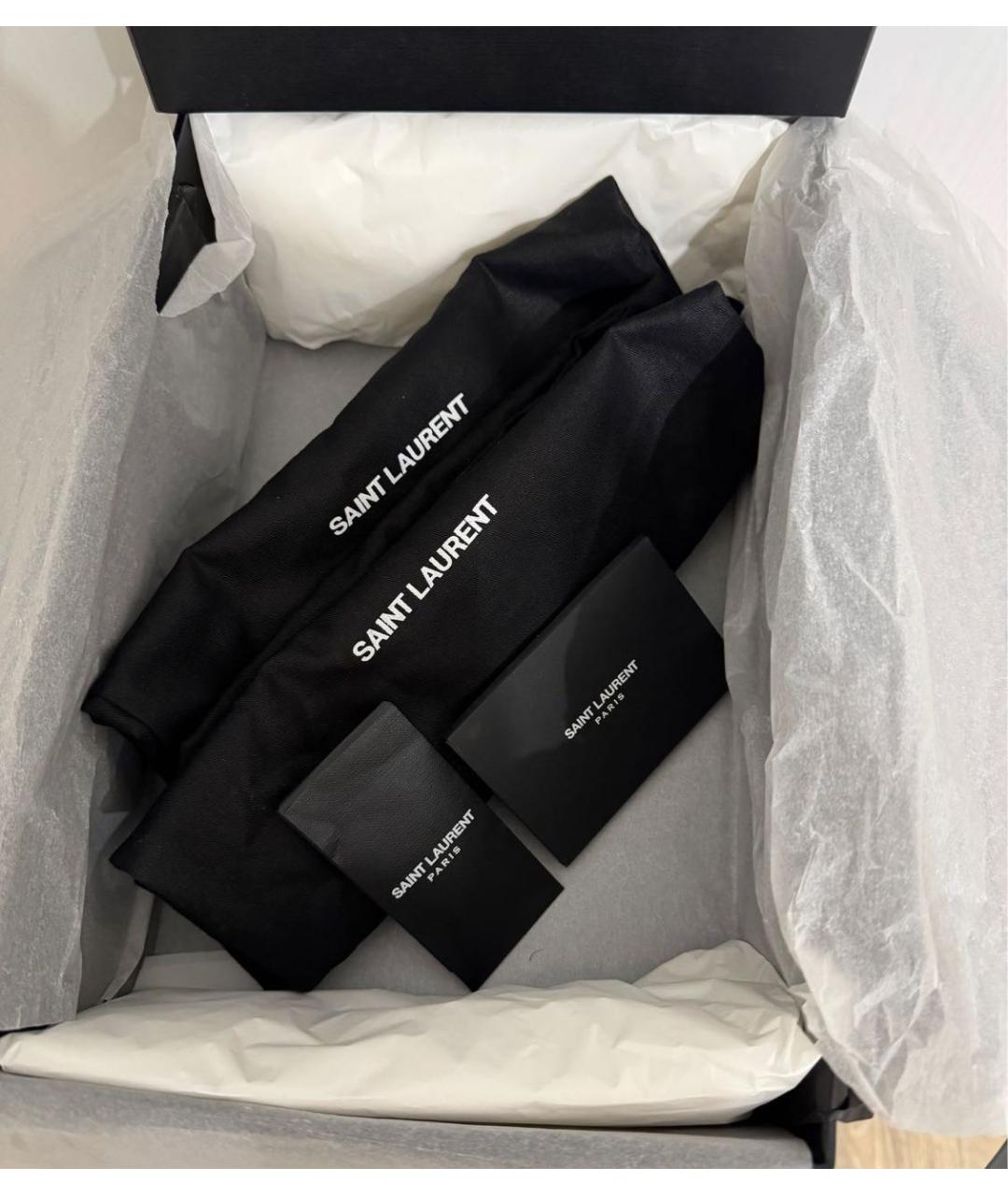 SAINT LAURENT Бежевые туфли из лакированной кожи, фото 7