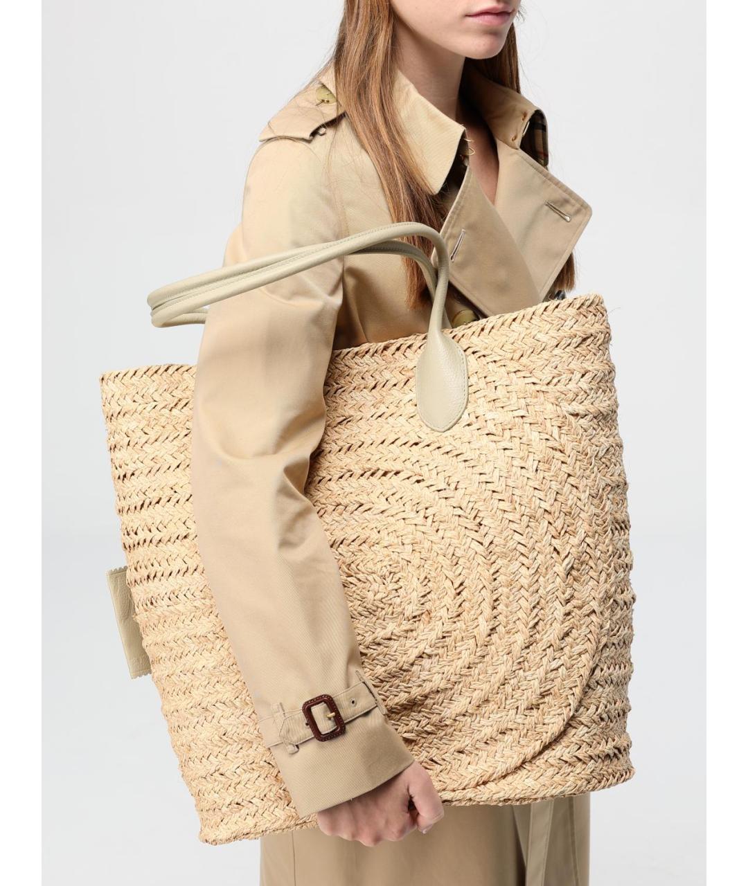 BURBERRY Бежевая сумка тоут, фото 2