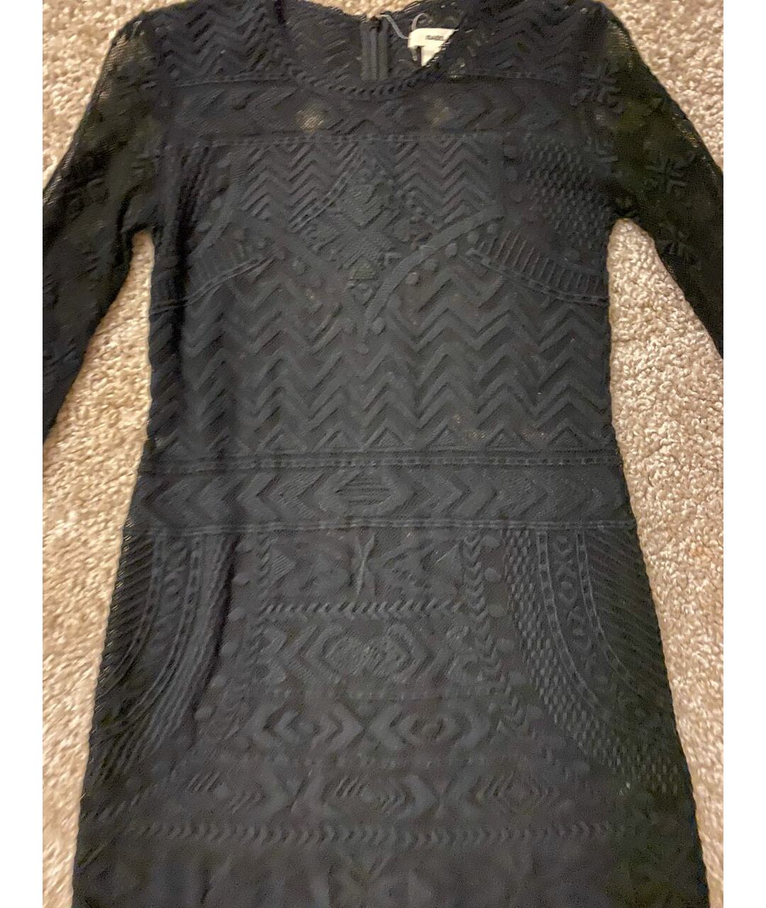 ISABEL MARANT Черное кружевное повседневное платье, фото 2