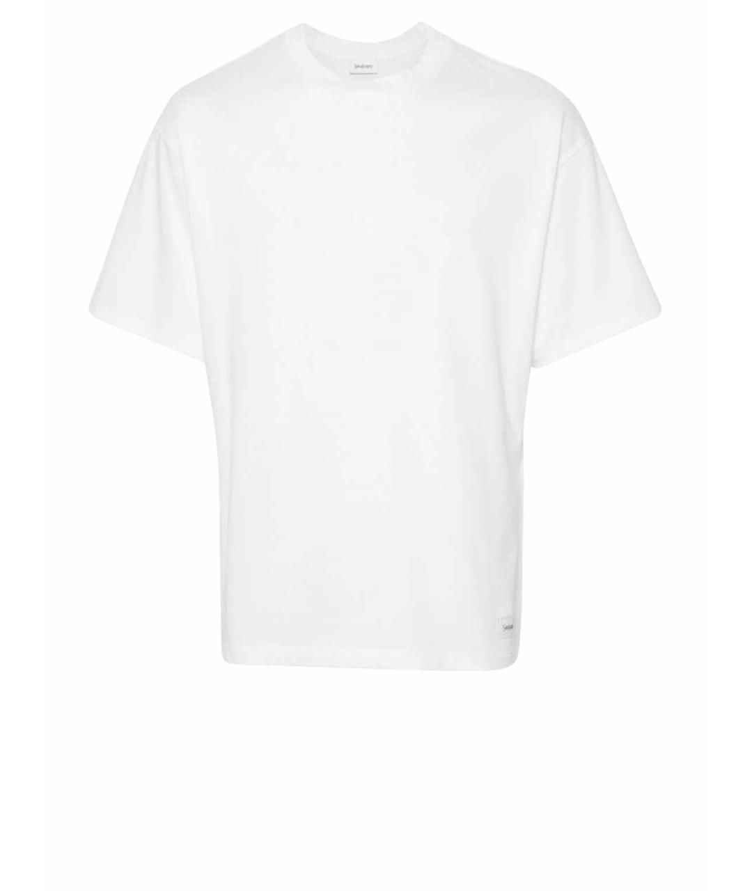 SAINT LAURENT Белая футболка, фото 1