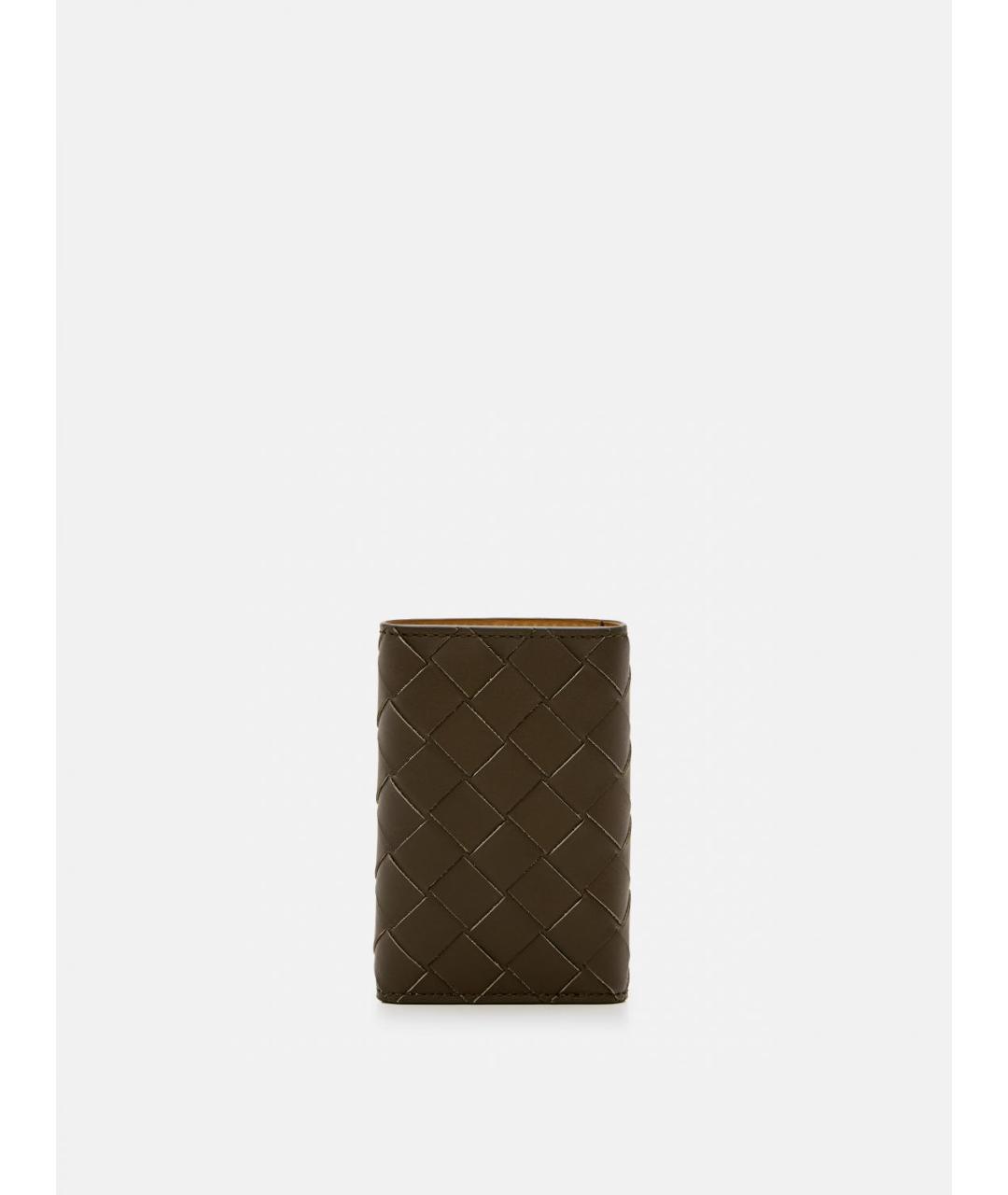 BOTTEGA VENETA Коричневая ключница, фото 3