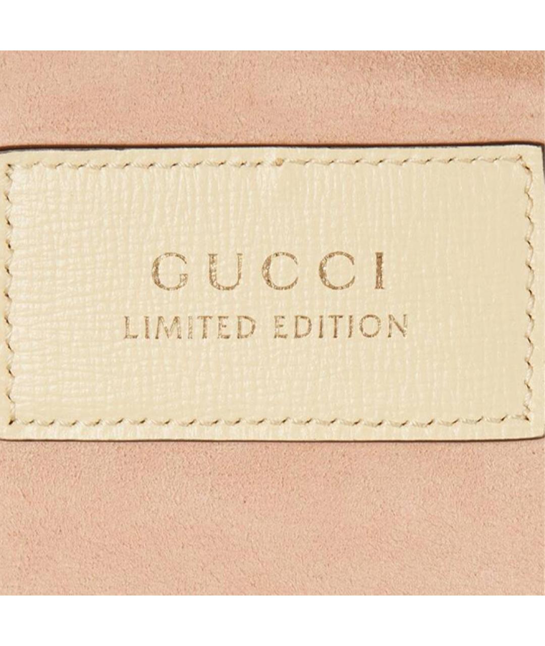 GUCCI Розовая кожаная сумка через плечо, фото 7