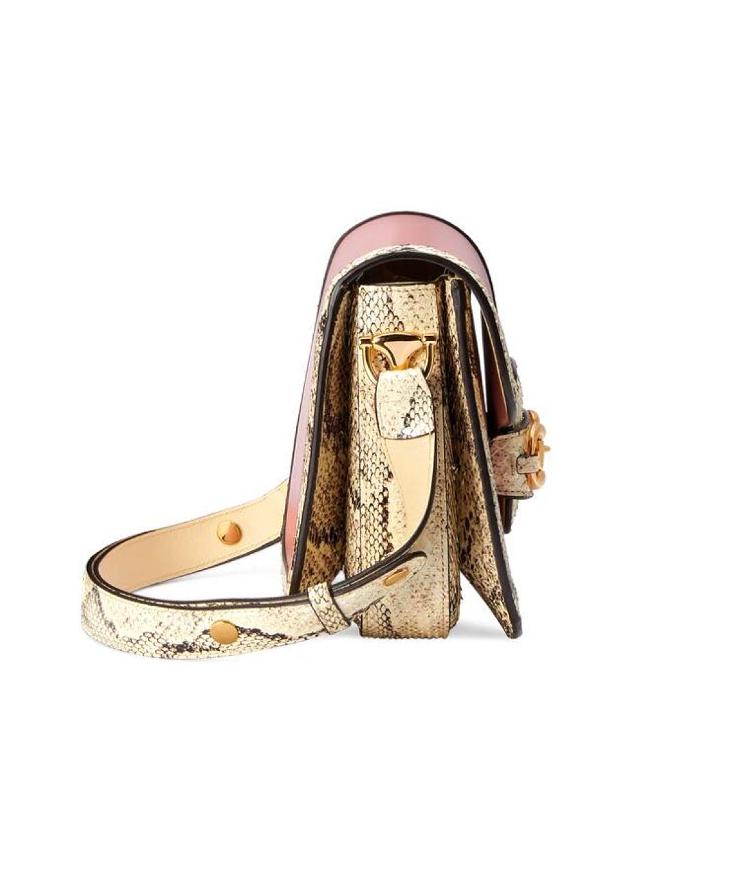 GUCCI Розовая кожаная сумка через плечо, фото 4