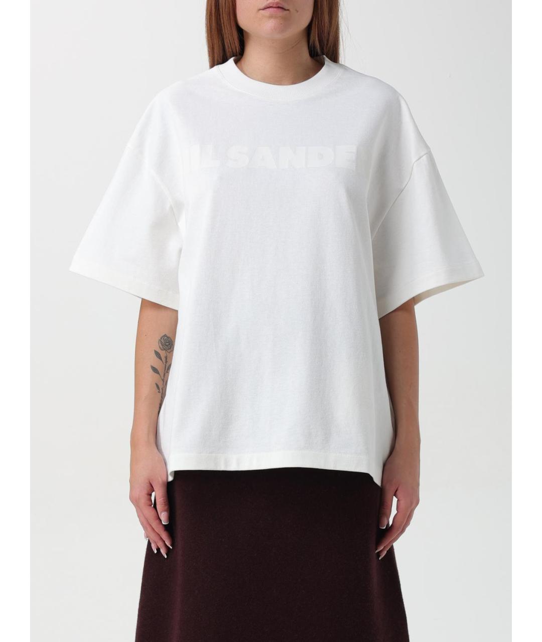 JIL SANDER Белая футболка, фото 5