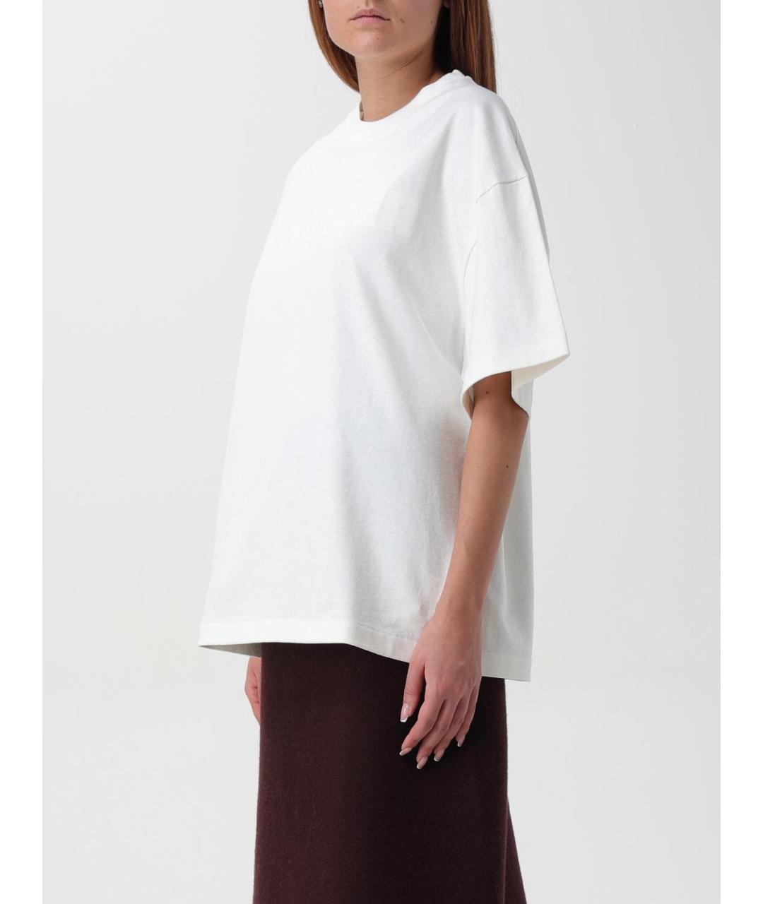 JIL SANDER Белая футболка, фото 3