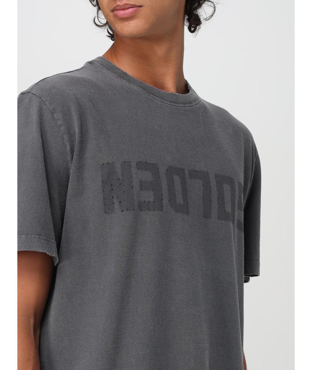 GOLDEN GOOSE DELUXE BRAND Серая футболка, фото 6