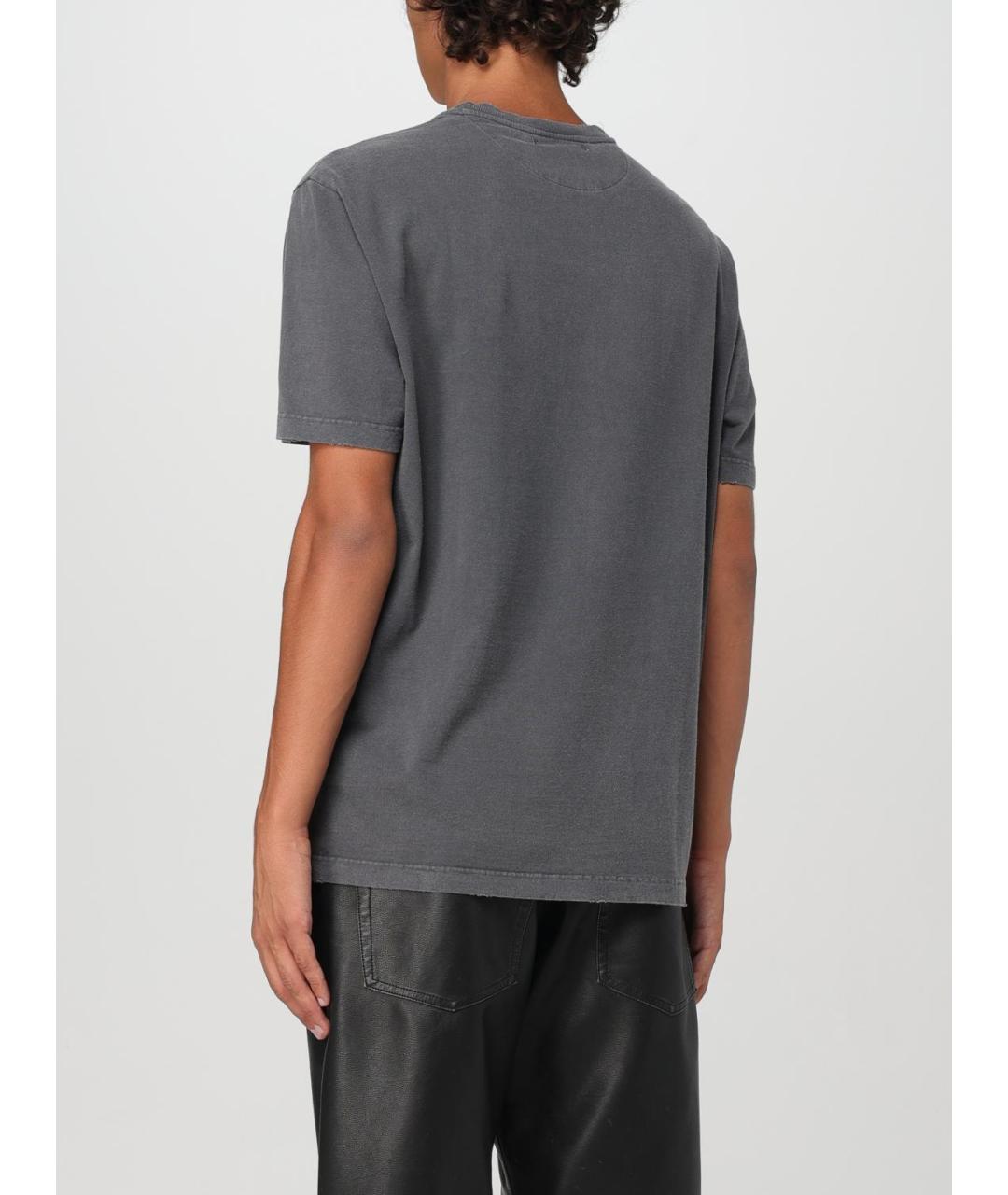 GOLDEN GOOSE DELUXE BRAND Серая футболка, фото 4