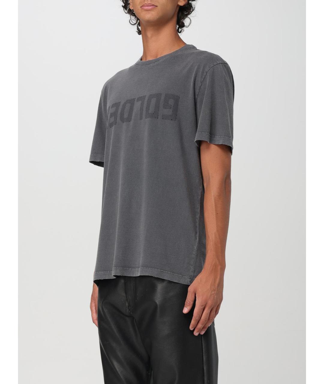 GOLDEN GOOSE DELUXE BRAND Серая футболка, фото 5