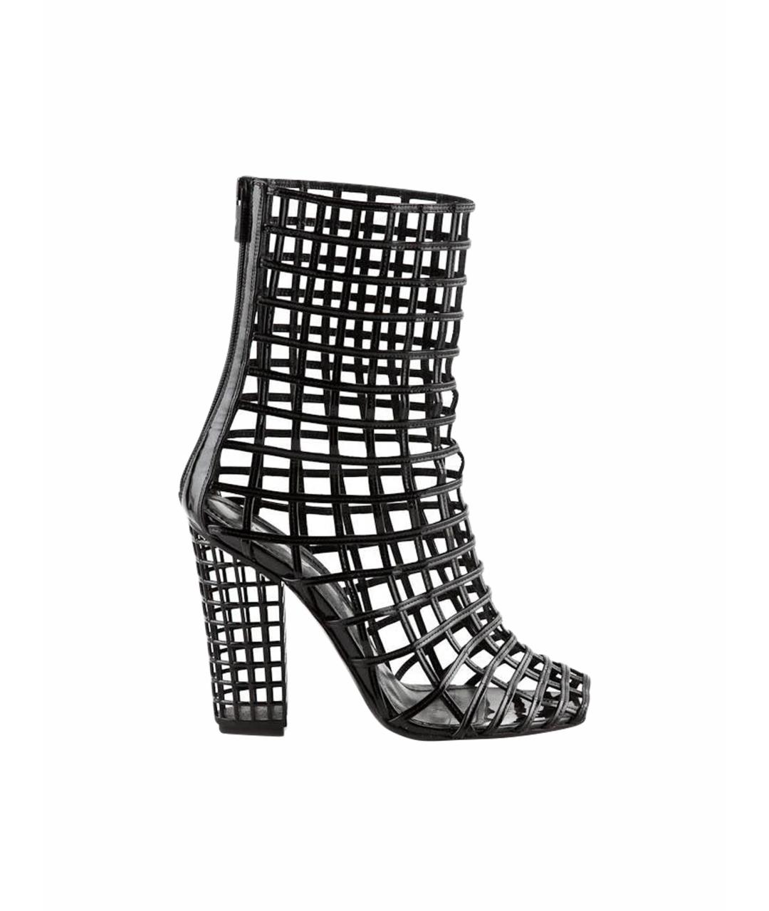 SAINT LAURENT Черные кожаные ботильоны, фото 1