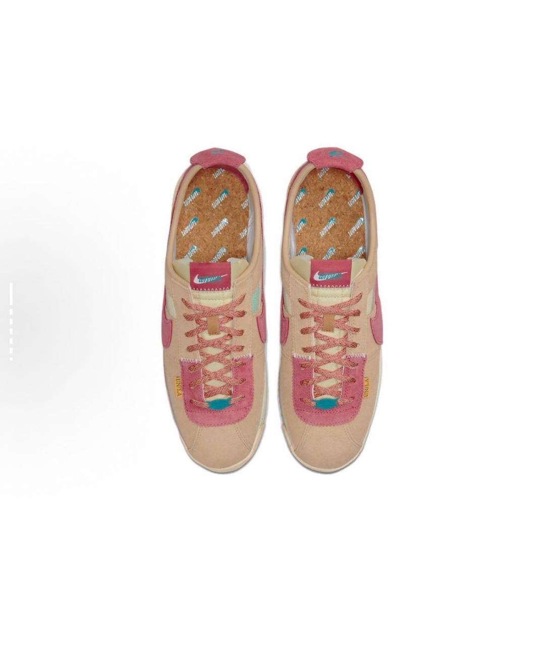 NIKE Коричневые замшевые низкие кроссовки / кеды, фото 4