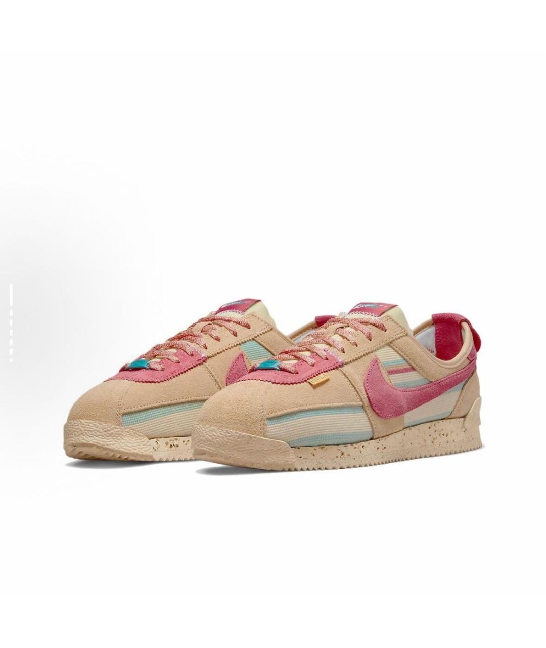 NIKE Коричневые замшевые низкие кроссовки / кеды, фото 3