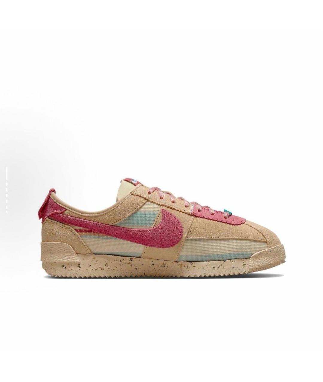 NIKE Коричневые замшевые низкие кроссовки / кеды, фото 2