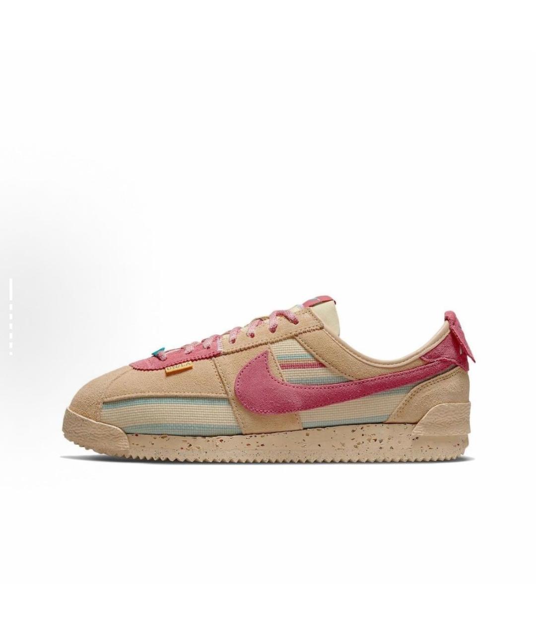 NIKE Коричневые замшевые низкие кроссовки / кеды, фото 6