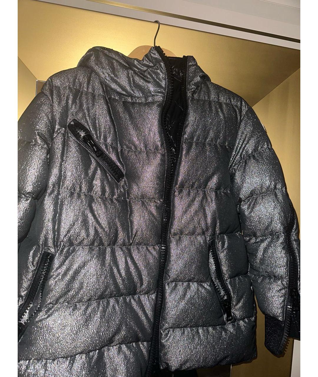 MONCLER Серебрянный пуховик, фото 5