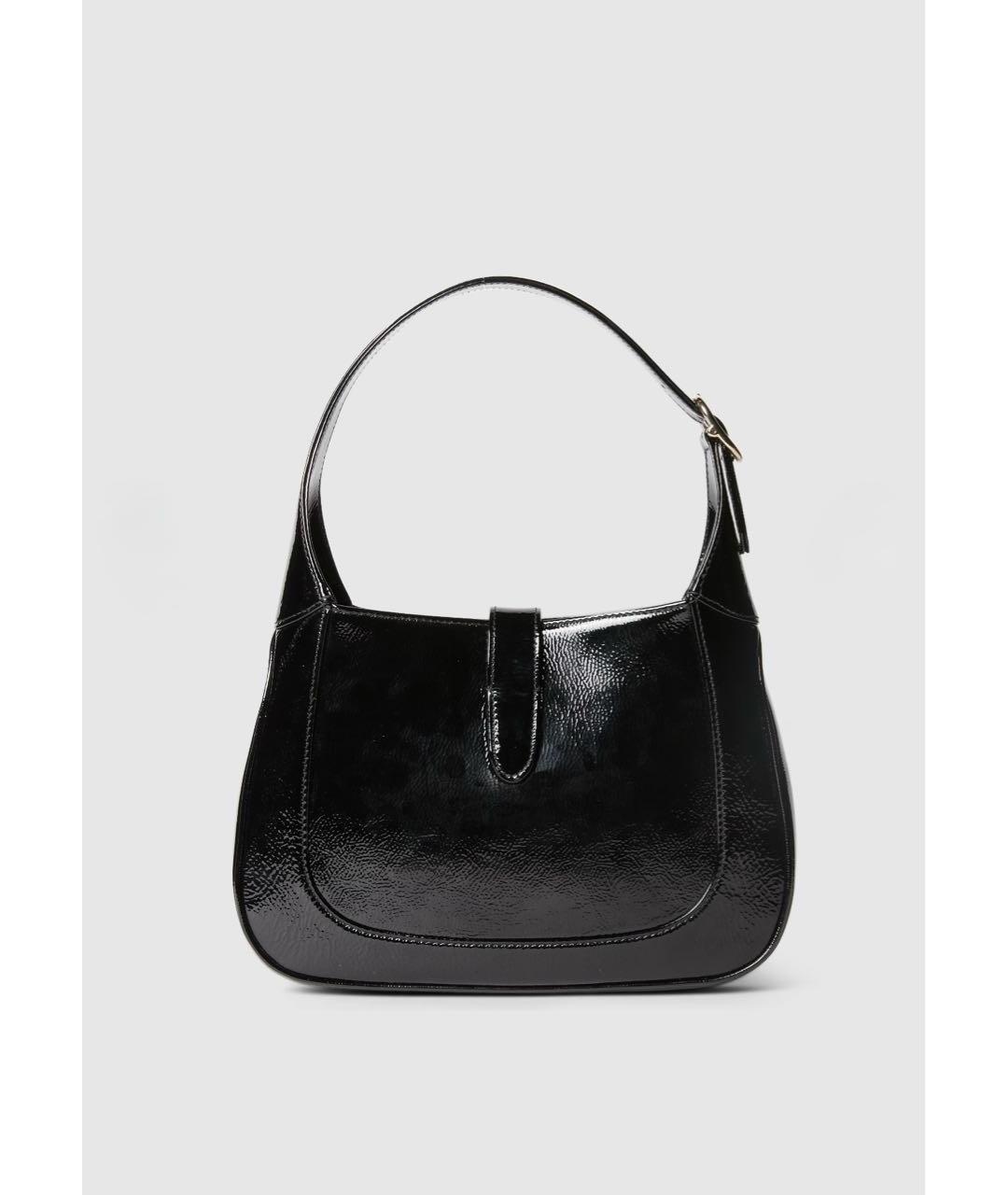 GUCCI Черная сумка через плечо из лакированной кожи, фото 3