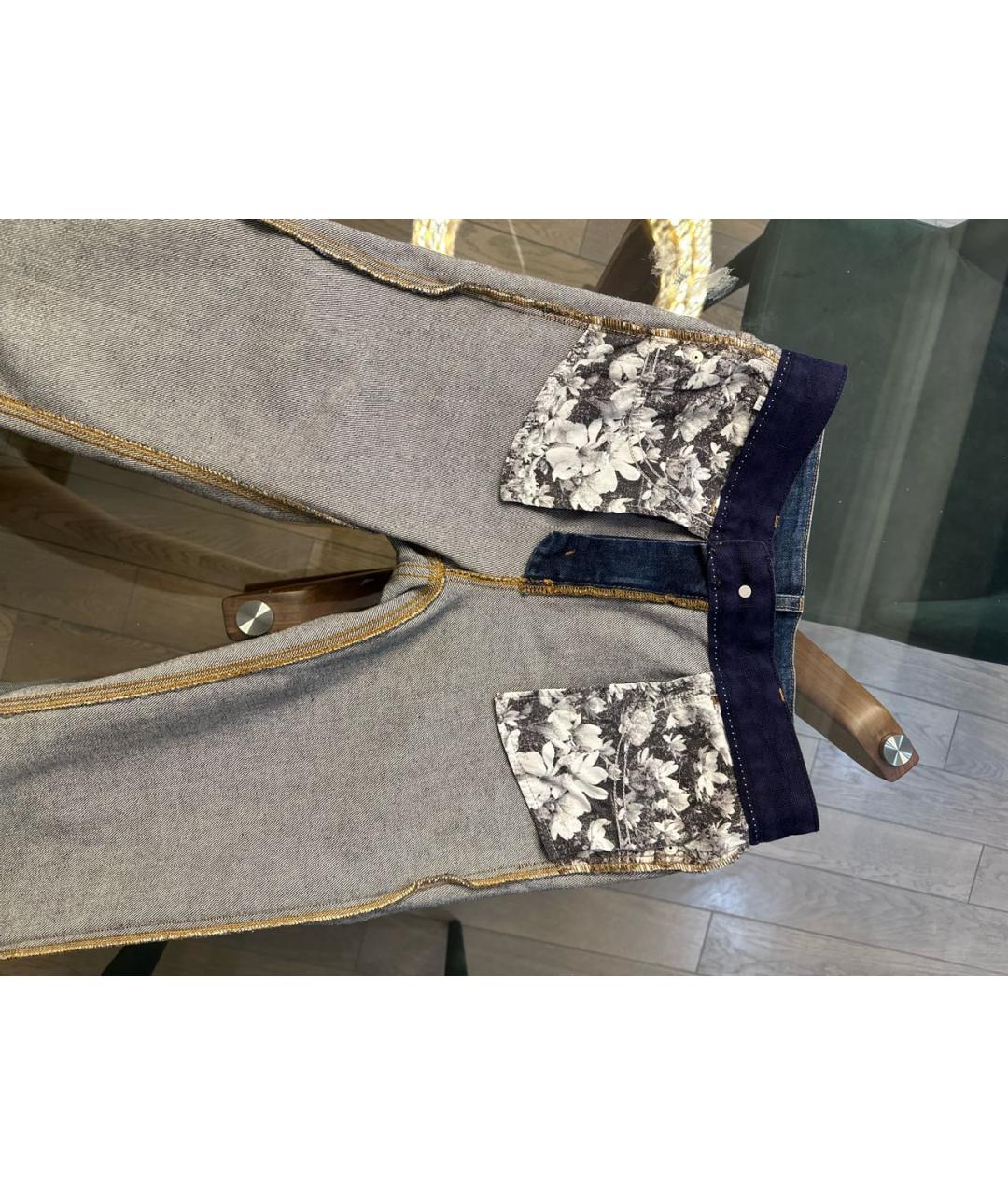 STELLA MCCARTNEY Синие хлопко-эластановые джинсы клеш, фото 4