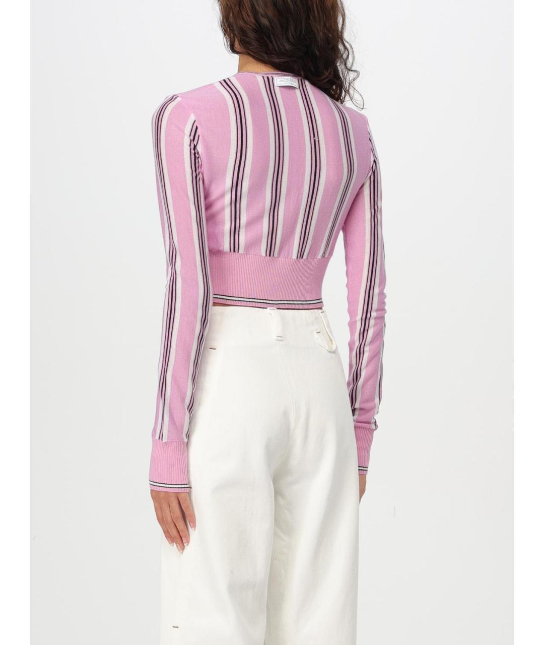 JACQUEMUS Розовый шерстяной кардиган, фото 3