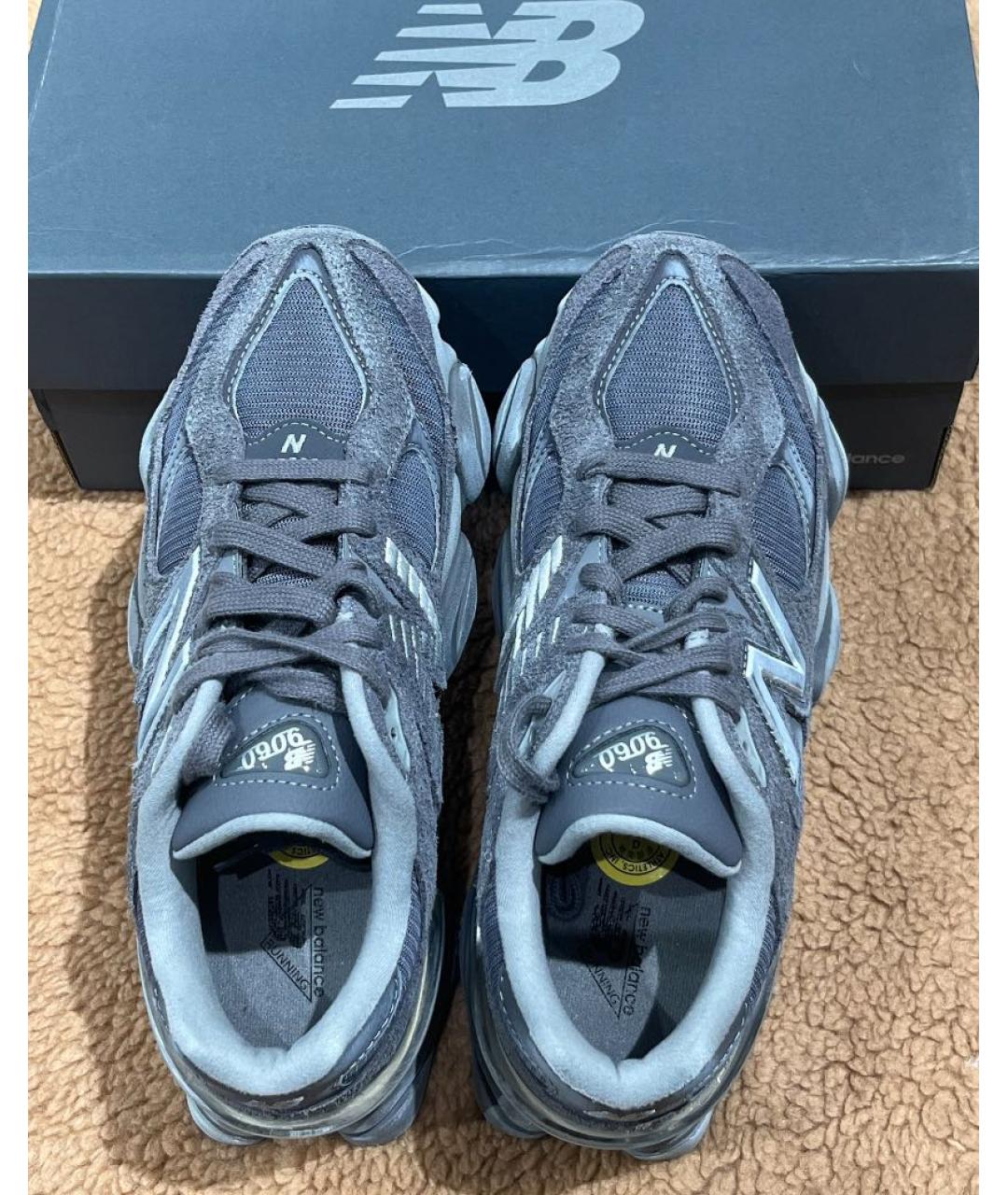 NEW BALANCE Черные замшевые низкие кроссовки / кеды, фото 5