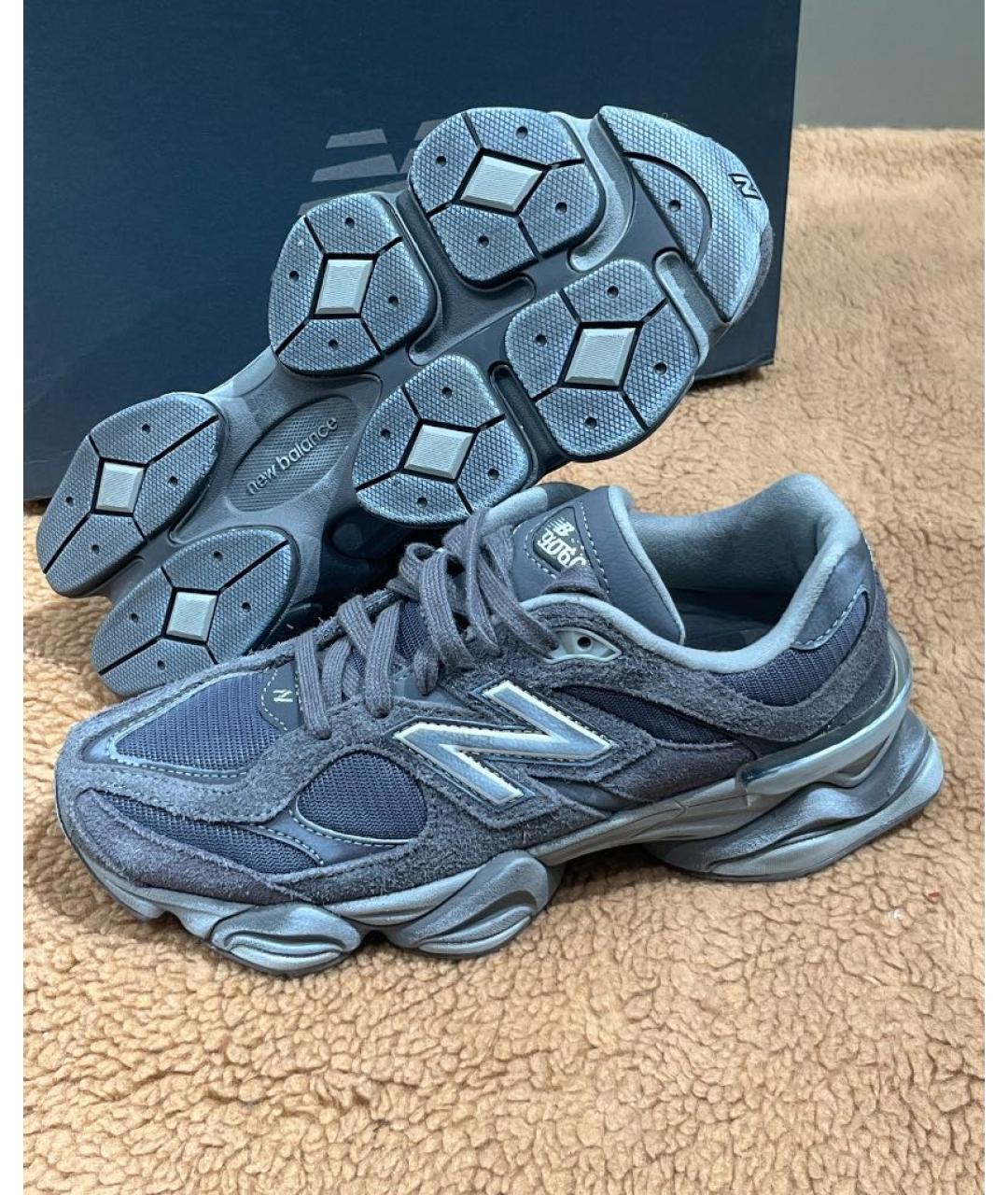 NEW BALANCE Черные замшевые низкие кроссовки / кеды, фото 7