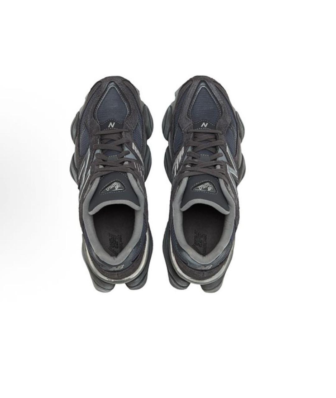 NEW BALANCE Черные замшевые низкие кроссовки / кеды, фото 3