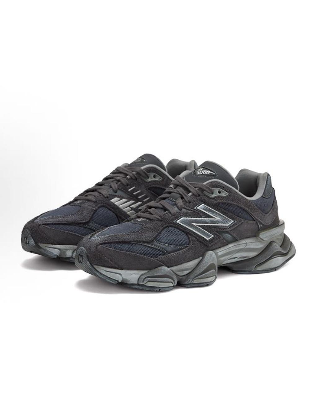 NEW BALANCE Черные замшевые низкие кроссовки / кеды, фото 2