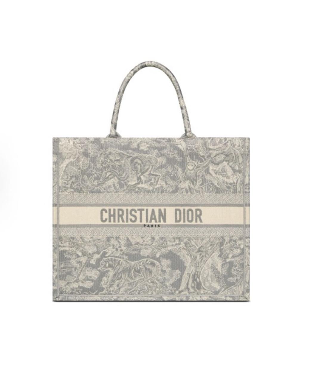 CHRISTIAN DIOR Серая сумка тоут, фото 7