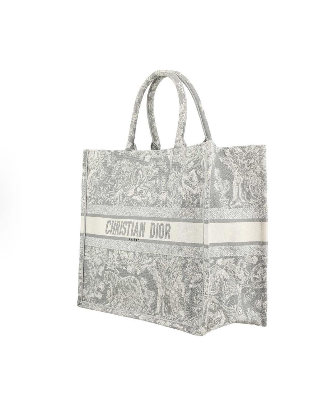 CHRISTIAN DIOR Серая сумка тоут, фото 3