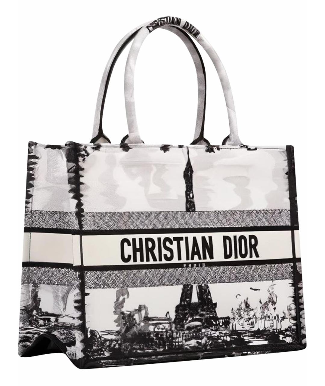 CHRISTIAN DIOR Белая сумка тоут, фото 1