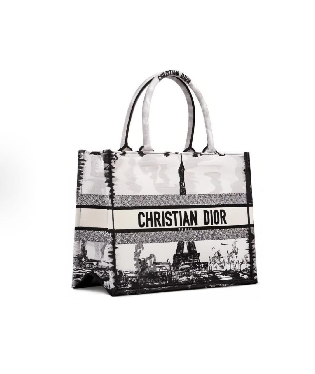 CHRISTIAN DIOR Белая сумка тоут, фото 5
