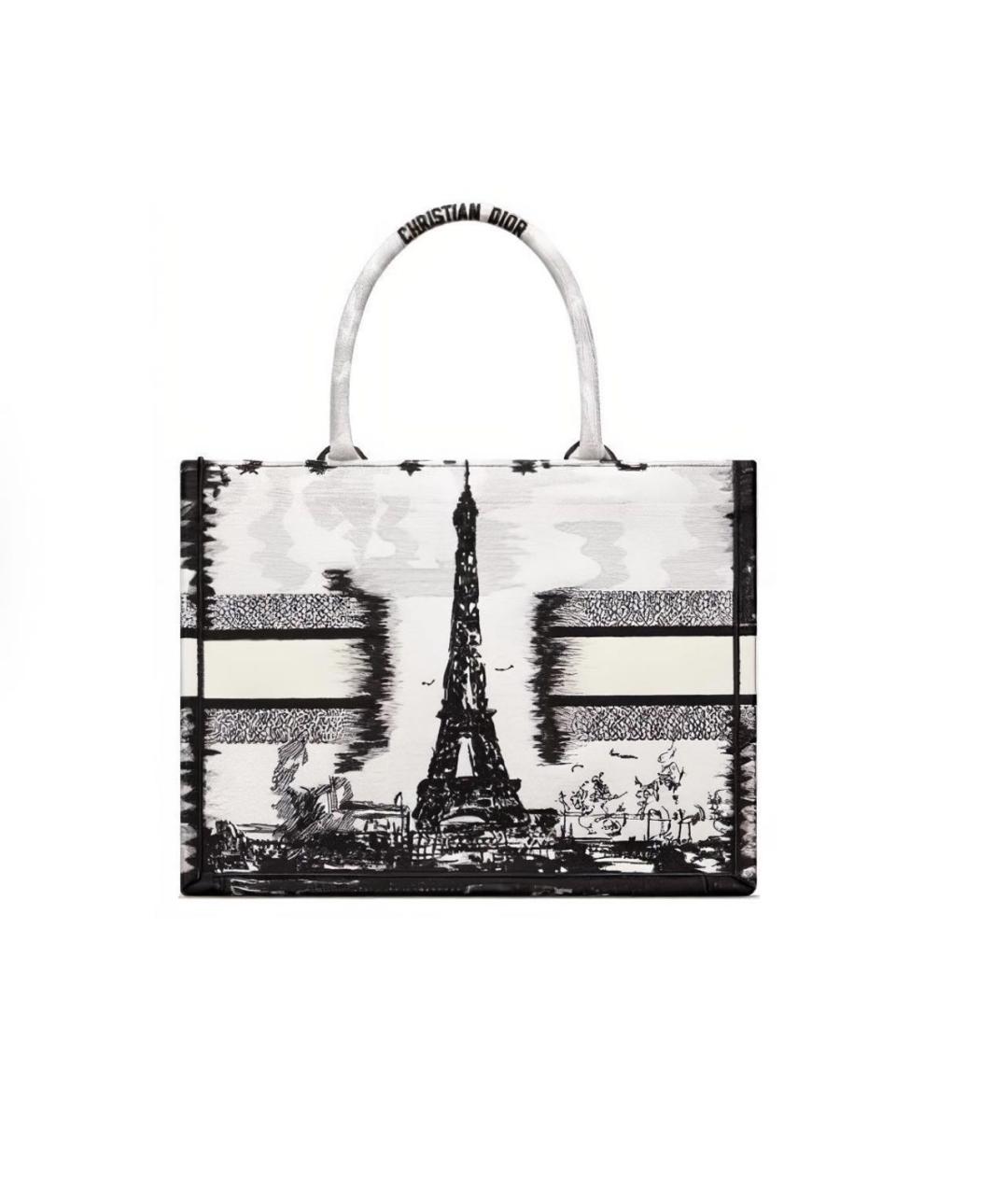 CHRISTIAN DIOR Белая сумка тоут, фото 2