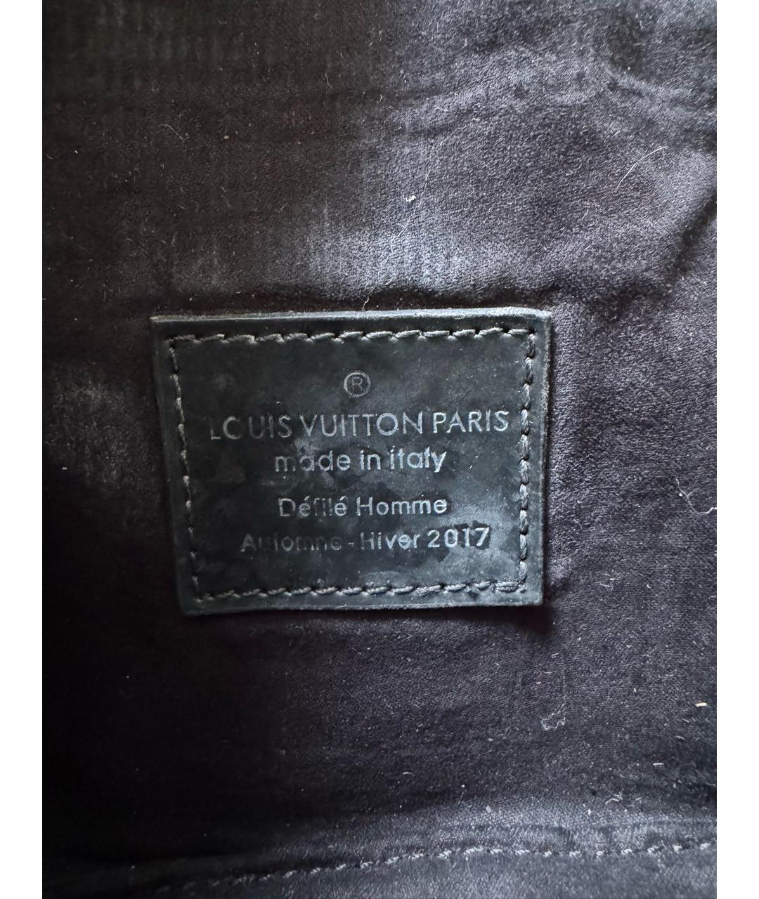 LOUIS VUITTON Черная поясная сумка из искусственной кожи, фото 4