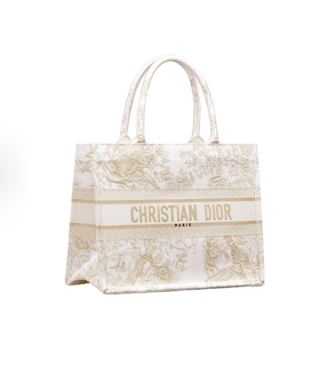 CHRISTIAN DIOR Белая сумка тоут, фото 5