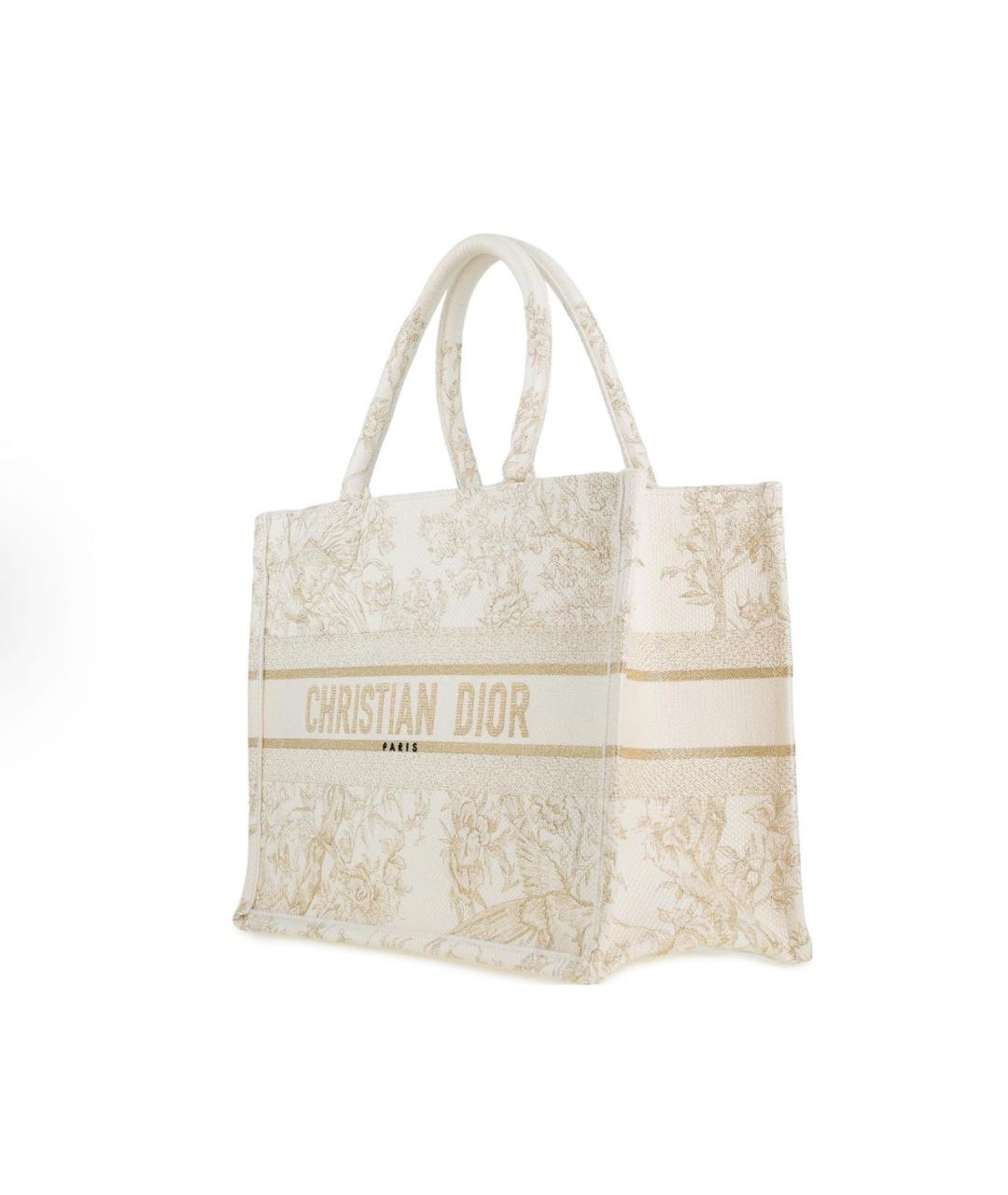 CHRISTIAN DIOR Белая сумка тоут, фото 2
