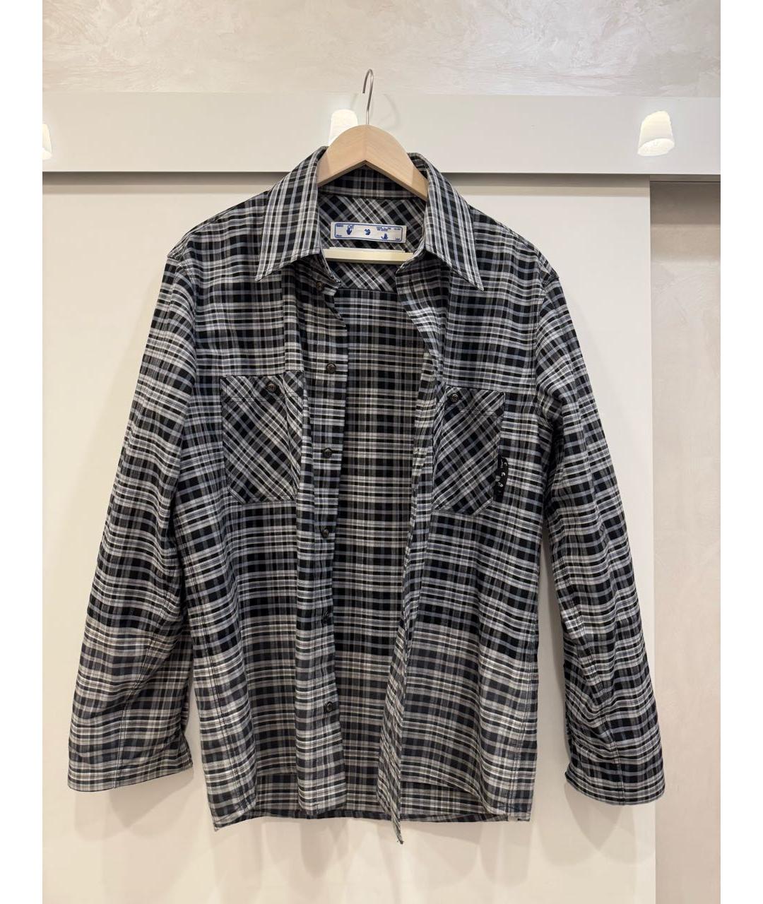 OFF-WHITE Черная хлопковая кэжуал рубашка, фото 5