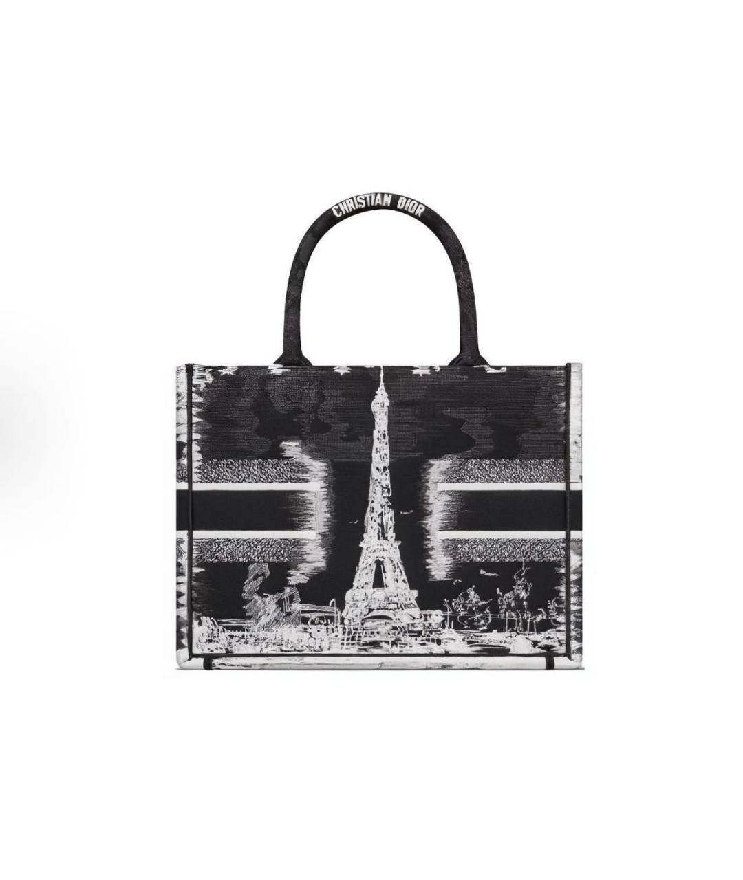 CHRISTIAN DIOR Черная сумка тоут, фото 2