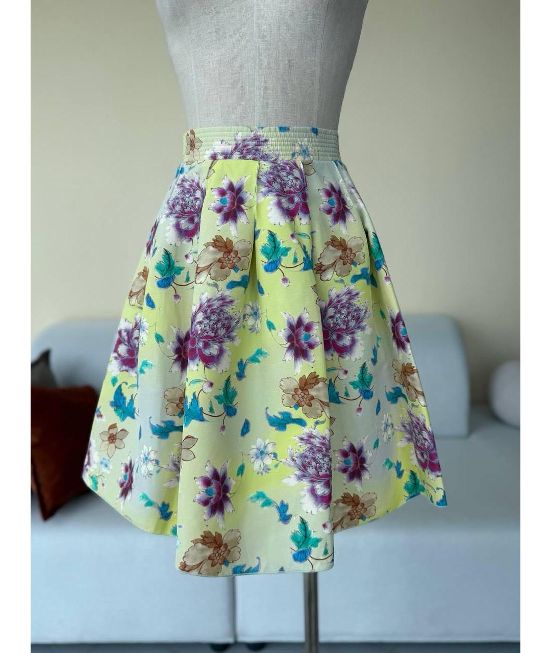 ETRO Мульти хлопковая юбка мини, фото 8
