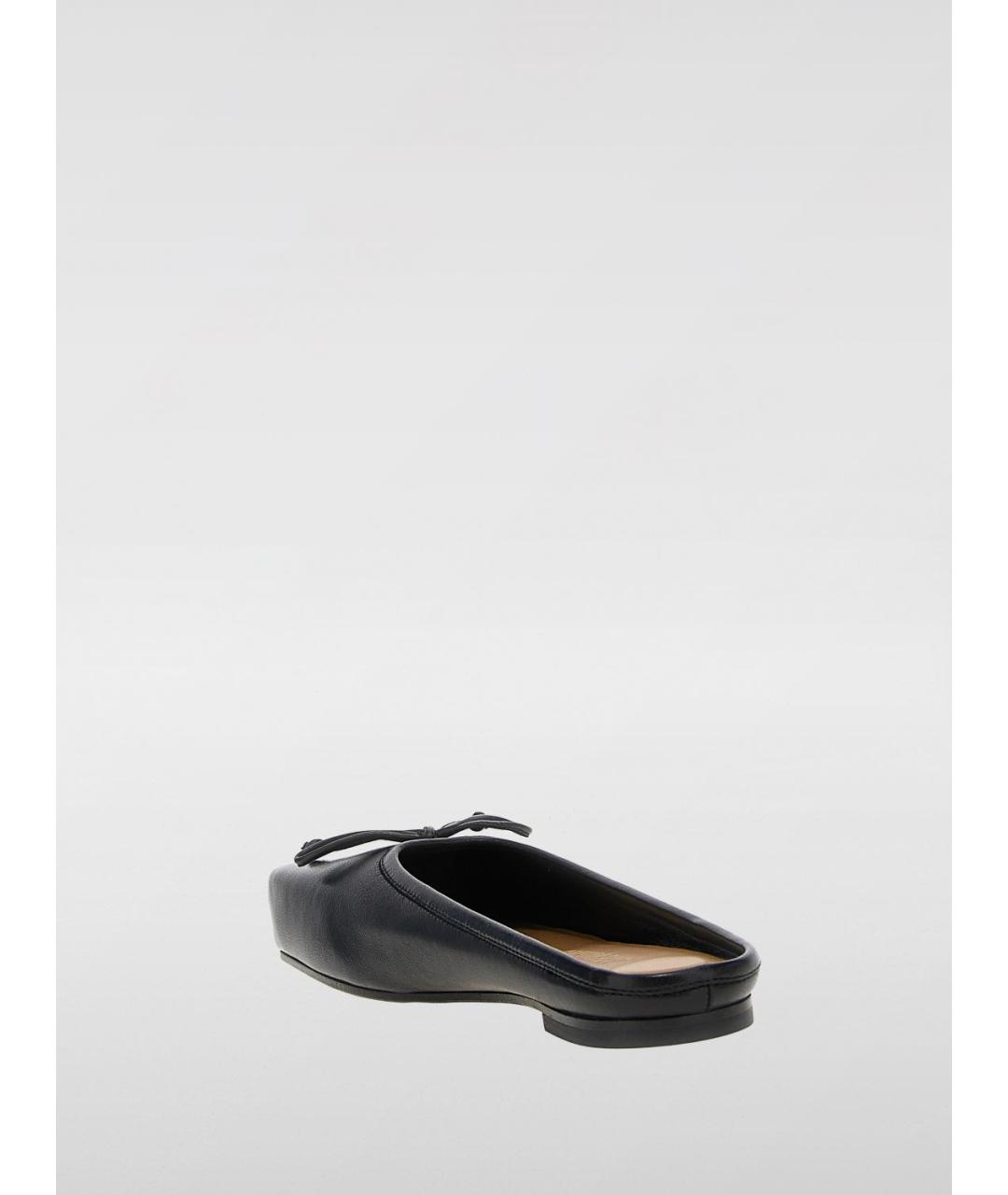 JACQUEMUS Черные кожаные мюли, фото 3