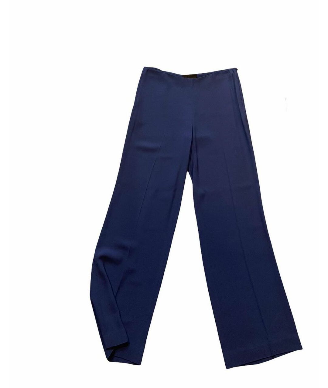 JO NO FUI Синие вискозные брюки широкие, фото 2