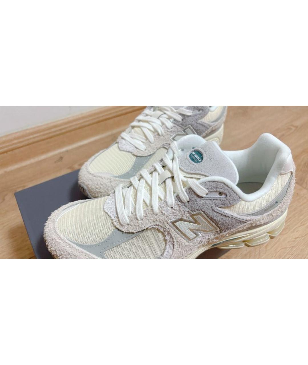 NEW BALANCE Бежевые замшевые кроссовки, фото 7